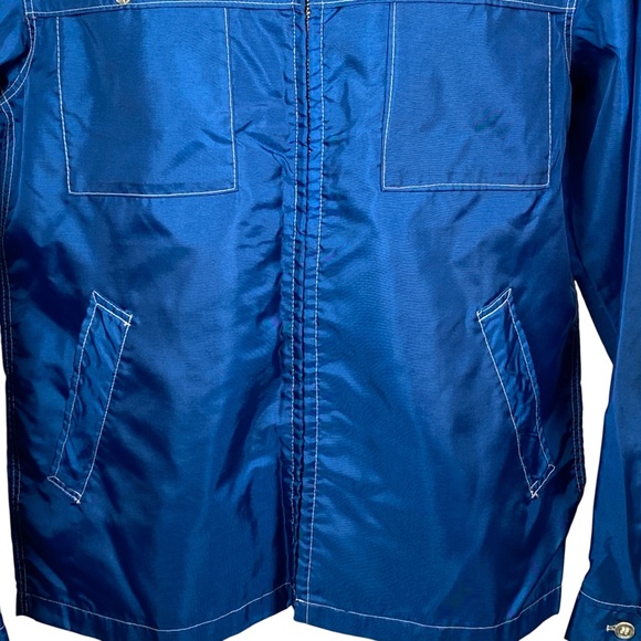 Vintage Sears Oakbrook Sportswear Windbreaker Jacket Mens Size 40 Blue Full Zip - Picture 3 of 6
